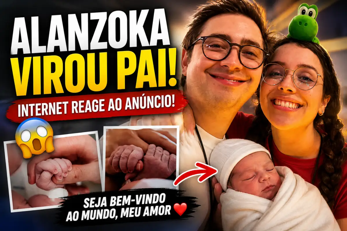 Alanzoka virou pai 😳 internet reage ao anúncio e momento emociona fãs