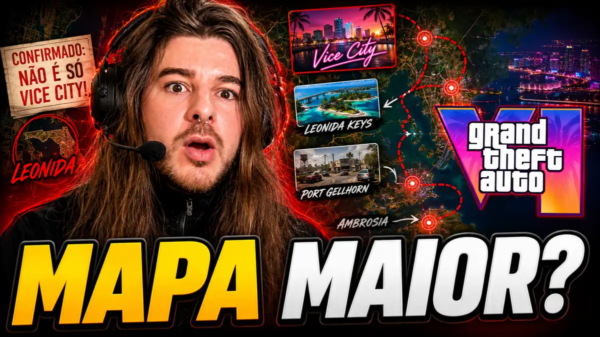 GTA 6 não é só Vice City: mapa de Leonida pode ser muito maior do que parece