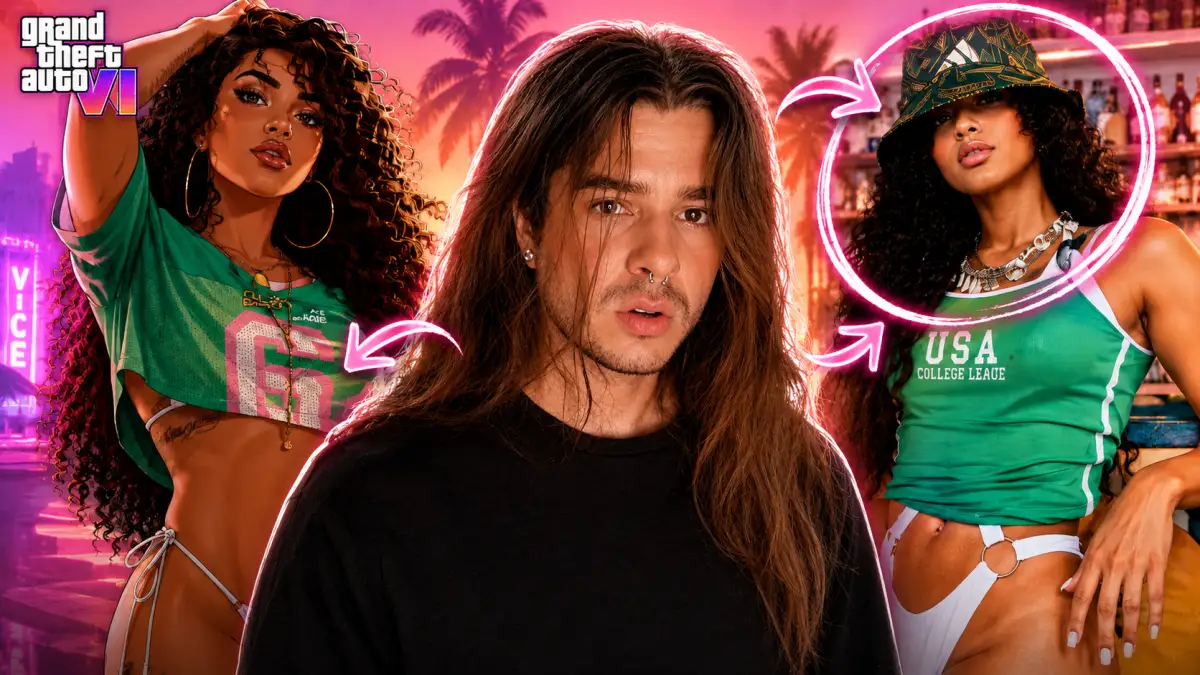 Mulher da capa de GTA 6 parece Gabriela Chiquin? Teoria viraliza após arte oficial da Rockstar