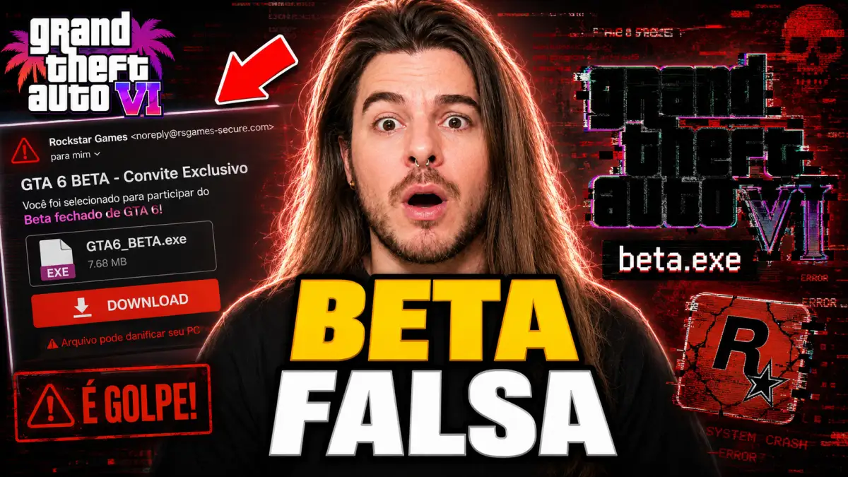 Falsa beta de GTA 6: cuidado com sites falsos, e-mails fake e golpes usando o nome da Rockstar